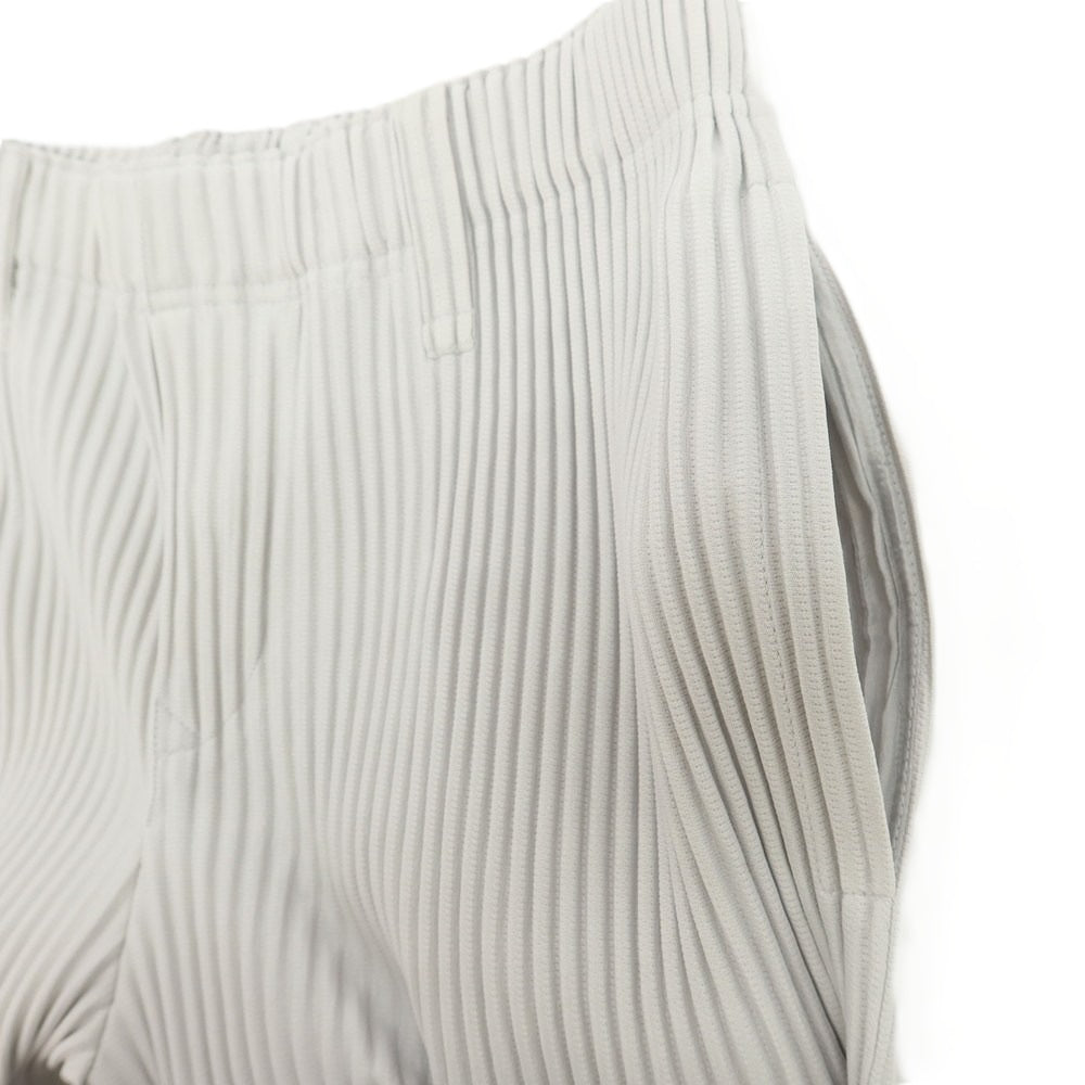 【中古】オム プリッセ イッセイミヤケ HOMME PLISSE ISSEY MIYAKE ポリエステル プリーツ イージーパンツ ライトグレー【 1 】【 状態ランクA 】【 メンズ 】