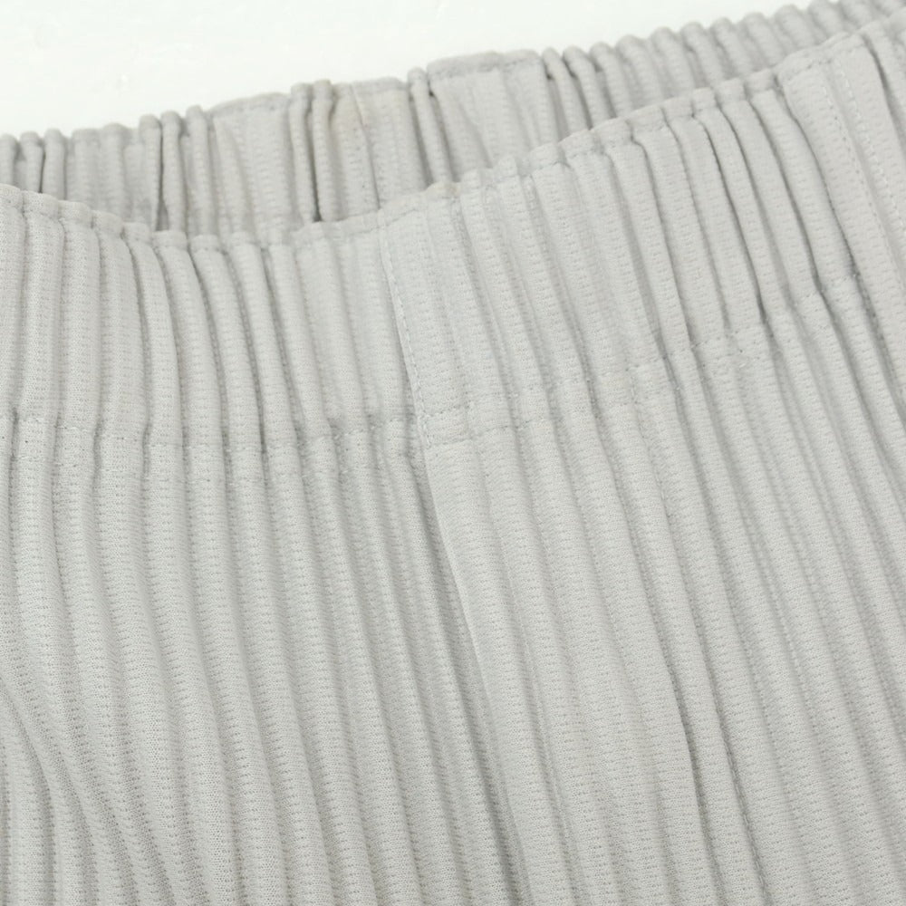 【中古】オム プリッセ イッセイミヤケ HOMME PLISSE ISSEY MIYAKE ポリエステル プリーツ イージーパンツ ライトグレー【 1 】【 状態ランクB 】【 メンズ 】