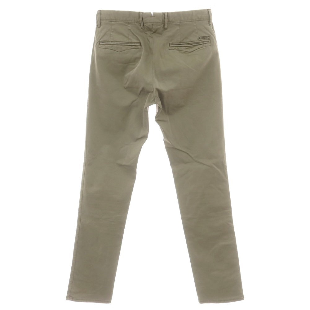 【中古】インコテックス スラックス INCOTEX SLACKS ストレッチ コットン カジュアルスラックスパンツ オリーブ【 31 】【 状態ランクC 】【 メンズ 】