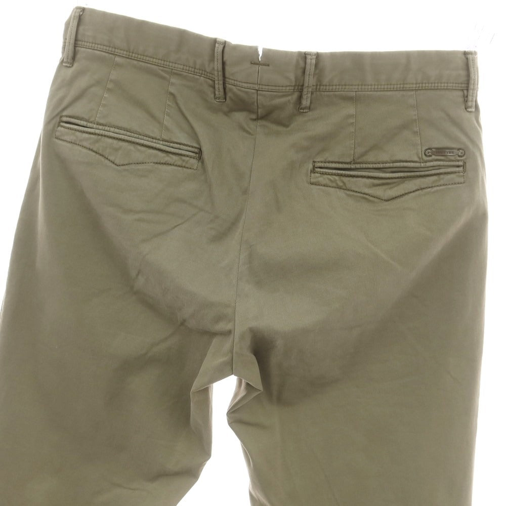 【中古】インコテックス スラックス INCOTEX SLACKS ストレッチ コットン カジュアルスラックスパンツ オリーブ【 31 】【 状態ランクC 】【 メンズ 】
