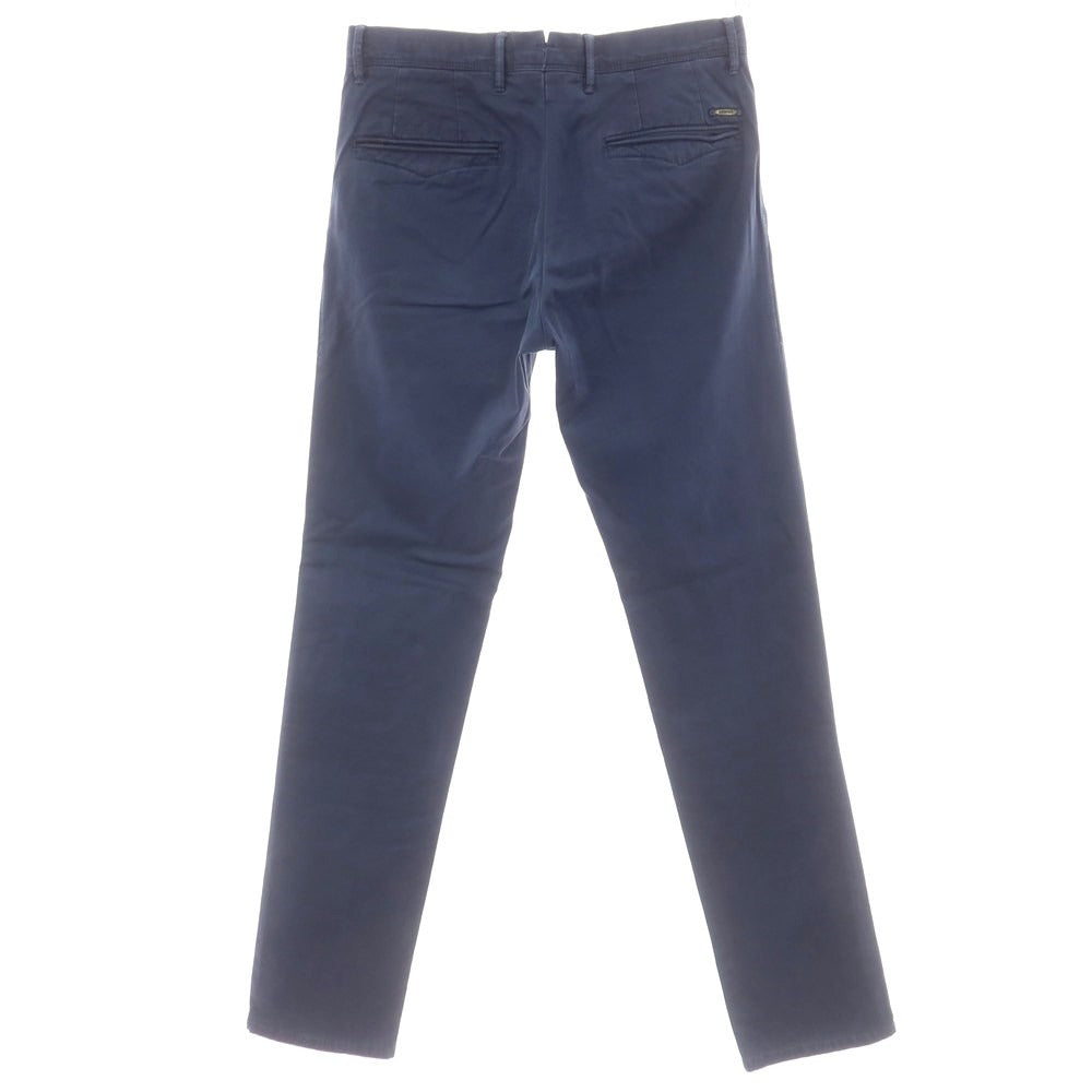 【中古】インコテックス スラックス INCOTEX SLACKS ストレッチ コットン カジュアルスラックスパンツ ライトネイビー【 31 】【 状態ランクC 】【 メンズ 】