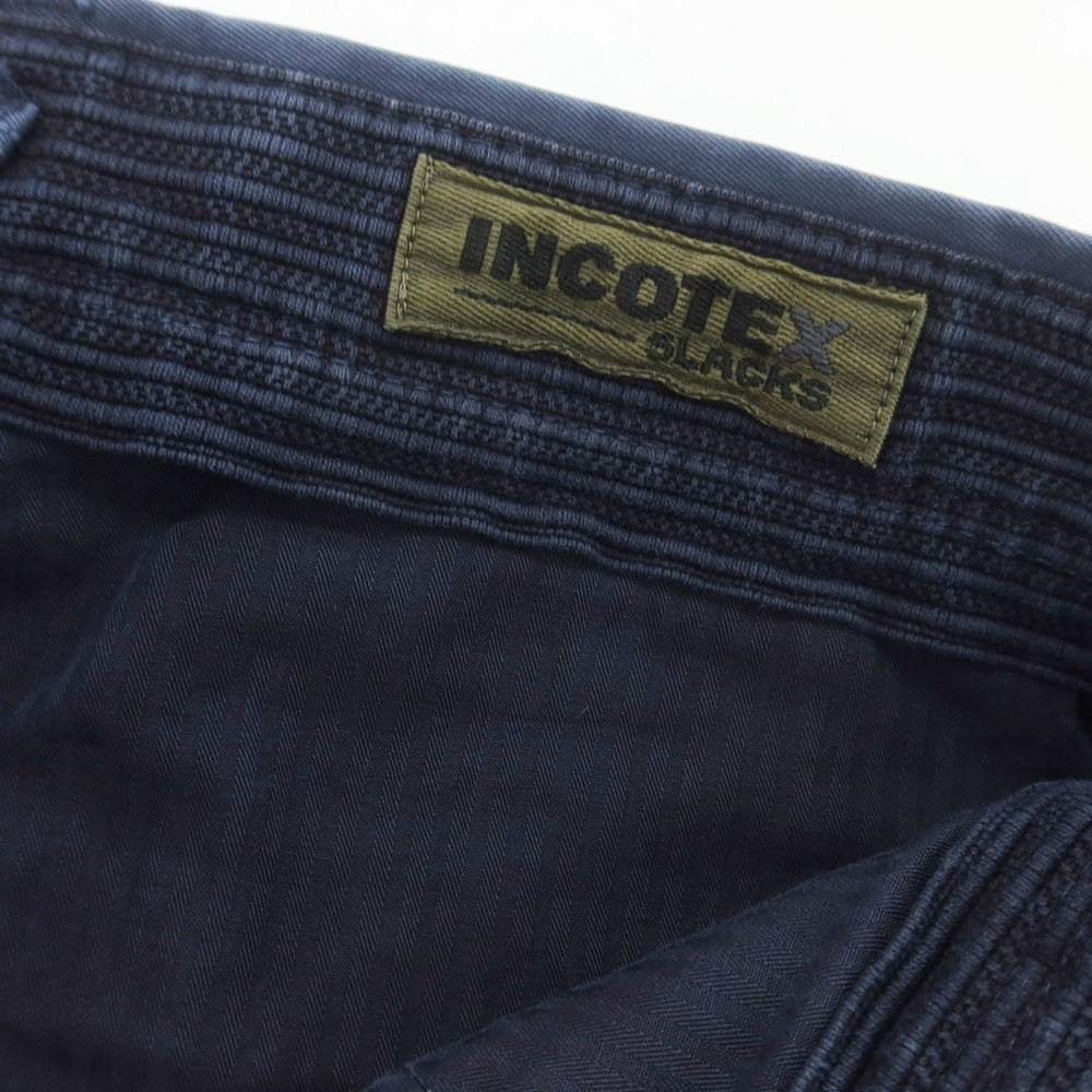 【中古】インコテックス スラックス INCOTEX SLACKS ストレッチ コットン カジュアルスラックスパンツ ライトネイビー【 31 】【 状態ランクC 】【 メンズ 】