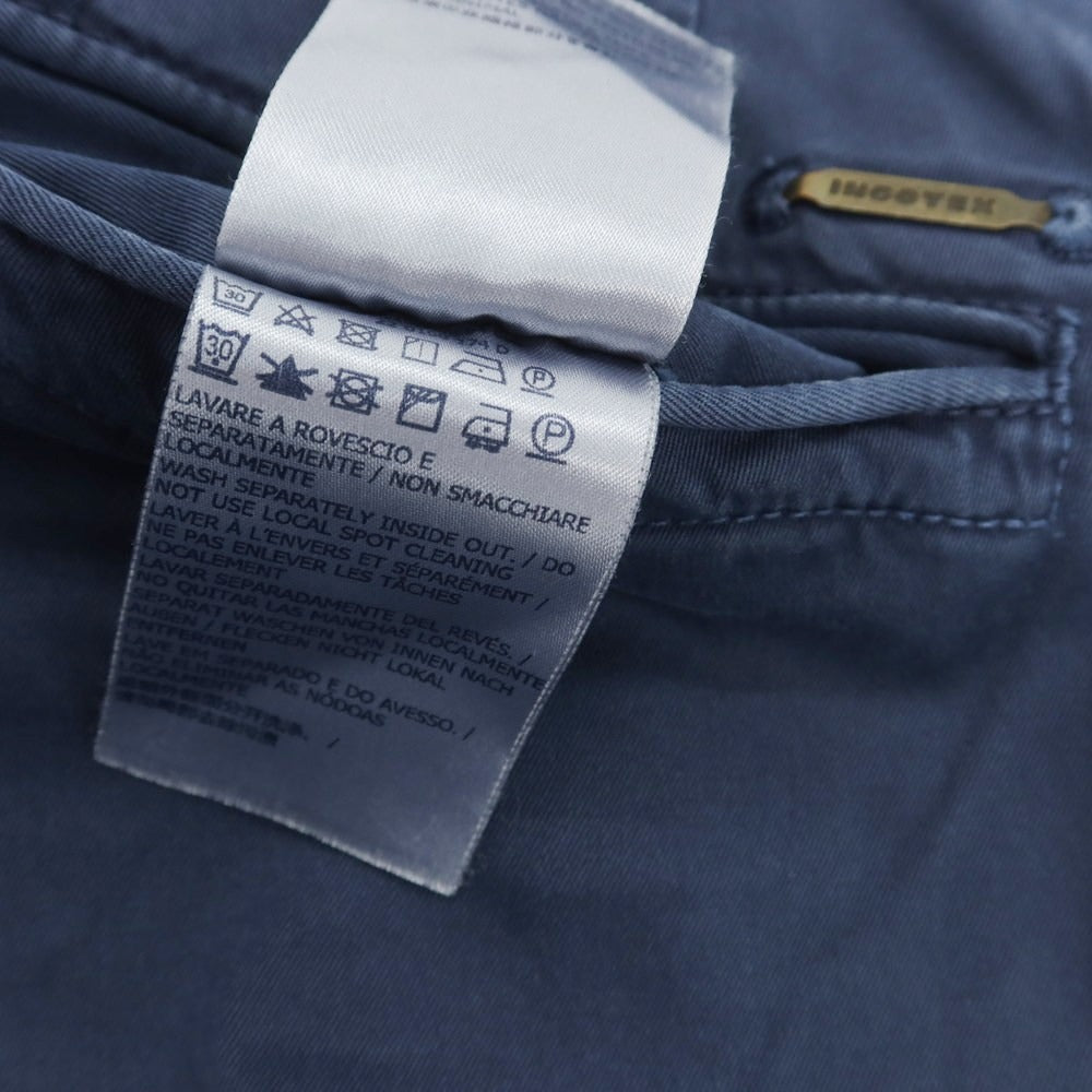 【中古】インコテックス スラックス INCOTEX SLACKS ストレッチ コットン カジュアルスラックスパンツ ライトネイビー【 31 】【 状態ランクC 】【 メンズ 】