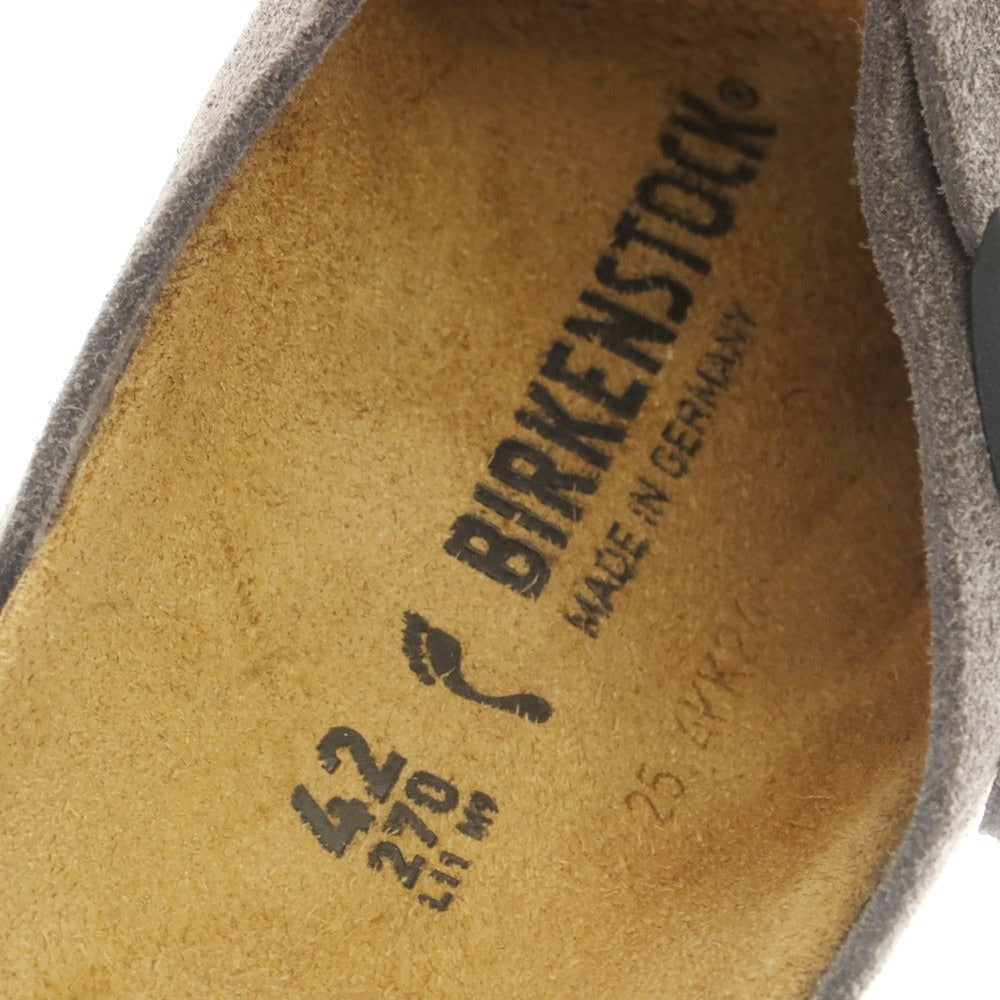 【中古】ビルケンシュトック BIRKENSTOCK ZURICH BS スエード サンダル ベルベットグレー【 42 】【 状態ランクB 】【 メンズ 】
