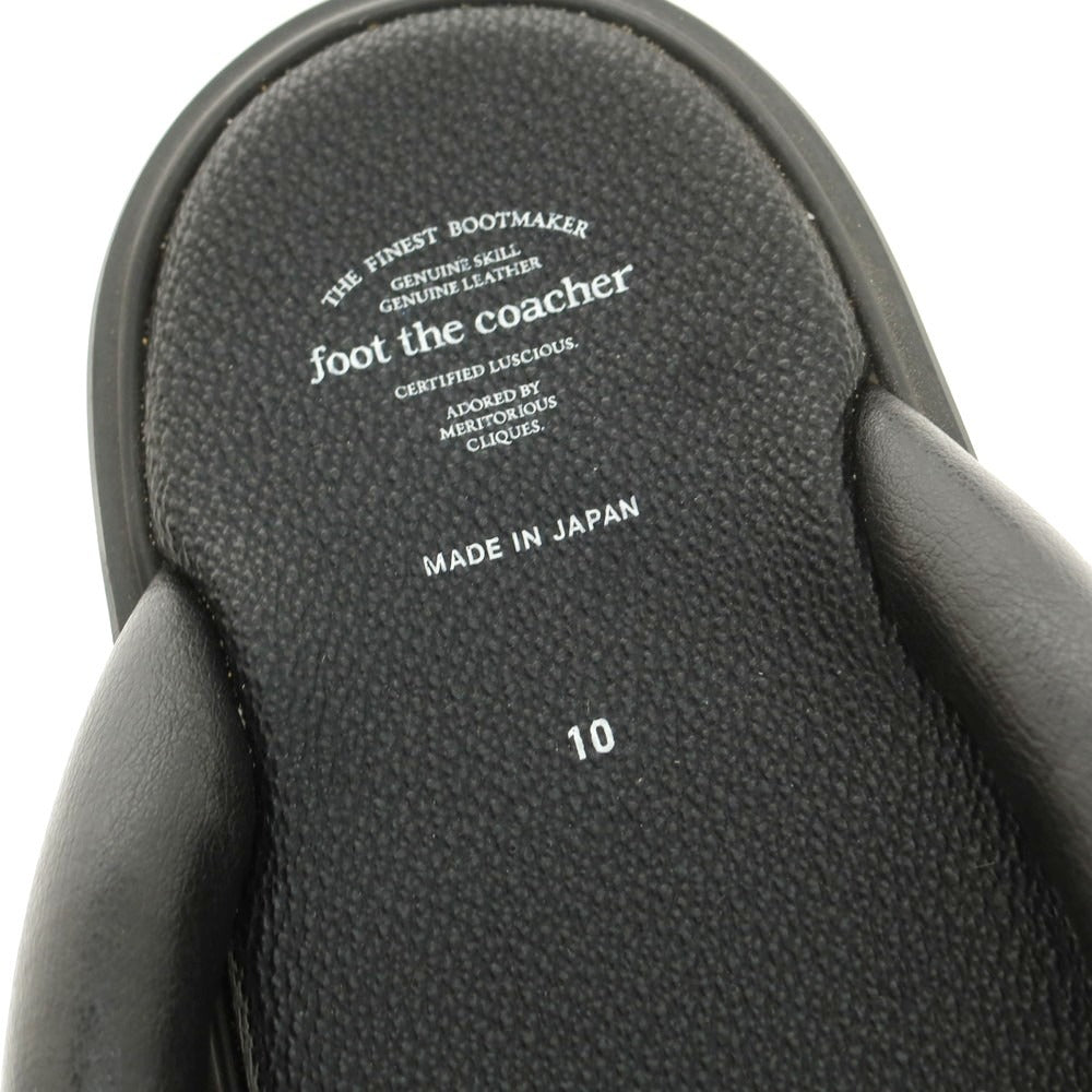 【中古】フットザコーチャー foot the coacher トング サンダル ブラック【 10 】【 状態ランクB 】【 メンズ 】