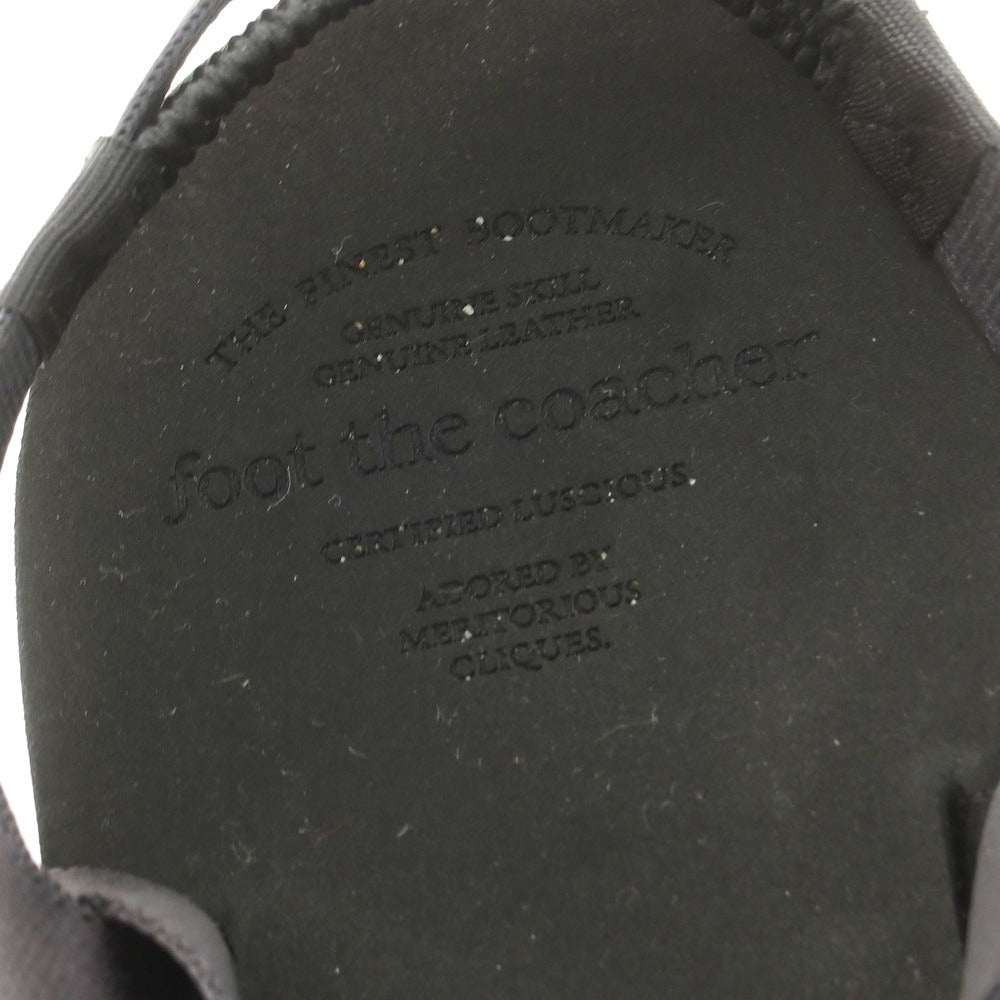 【中古】フットザコーチャー foot the coacher トング サンダル ブラック【 9 1/2 】【 状態ランクB 】【 メンズ 】