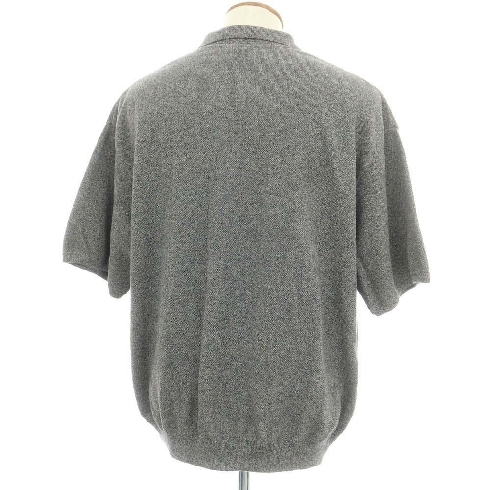 【中古】クレプスキュール crepuscule URBAN RESEARCH別注 2025年春夏 コットンリネン スキッパー 半袖 ポロニット グレー【 2 】【 状態ランクB 】【 メンズ 】