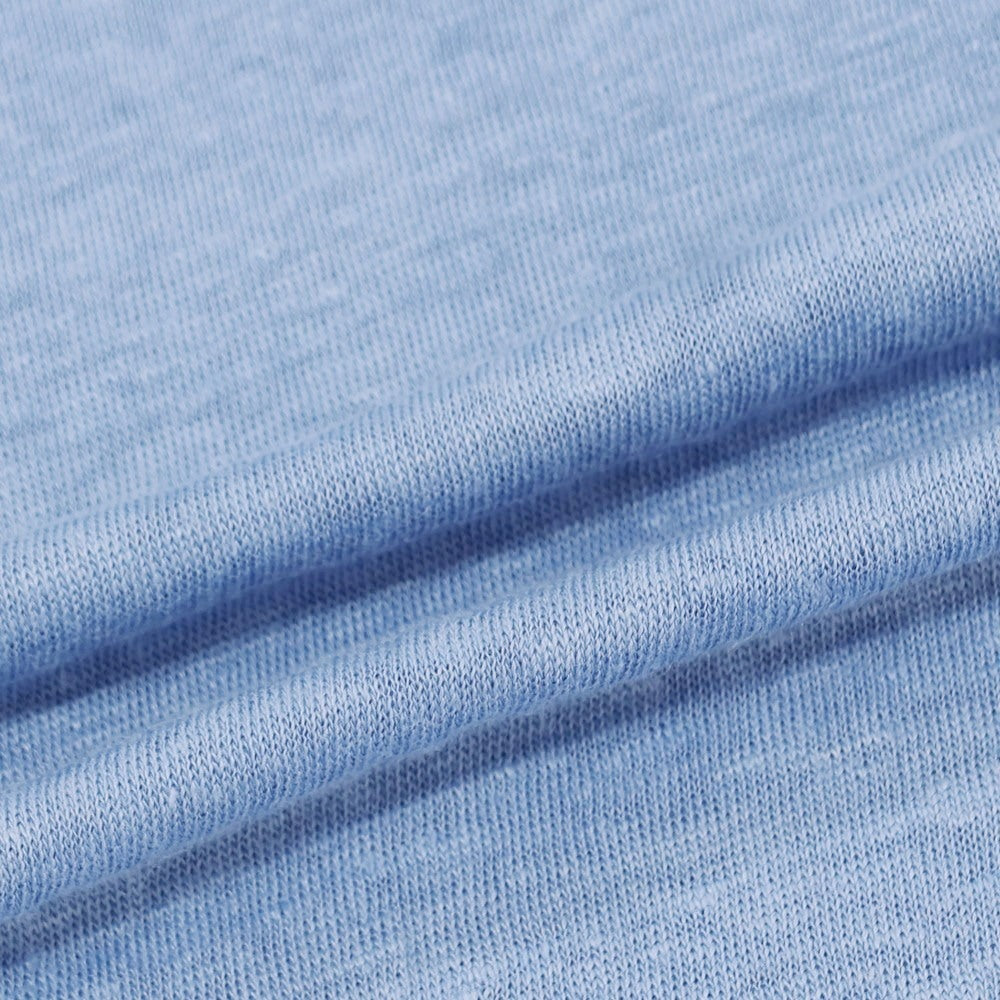 【中古】マーティーアンドサンズ MAATEE&SONS 2025年春夏 リネン ボートネック 長袖Tシャツ ライトブルー【 2 】【 状態ランクB 】【 メンズ 】
