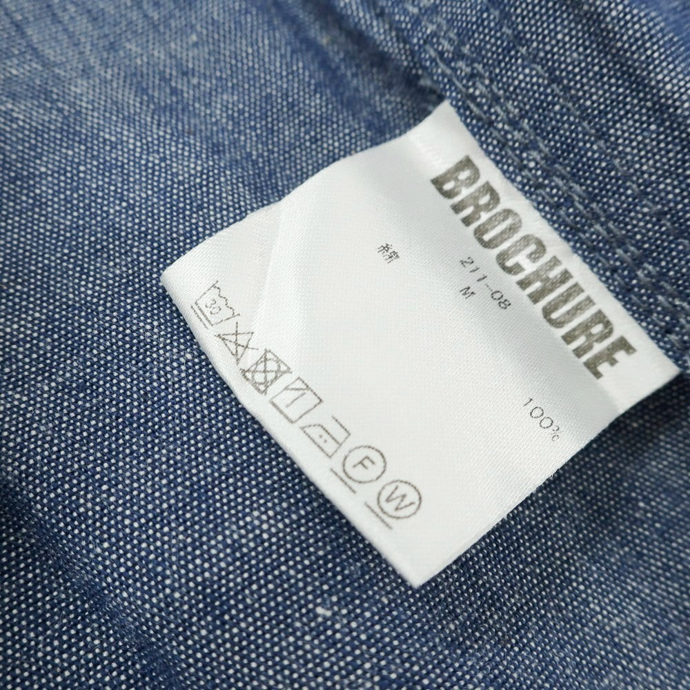 【SALE10%OFF/返品不可】【中古】ブローシュア BROCHURE コットン カジュアルシャツ ネイビー【 M 】【 状態ランクB 】【 メンズ 】