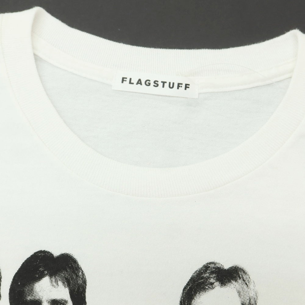 【中古】フラグスタフ F-LAGSTUF-F × STARWARS コットン系 クルーネック 半袖Tシャツ ホワイト【 表記なし(L位) 】【 状態ランクB 】【 メンズ 】