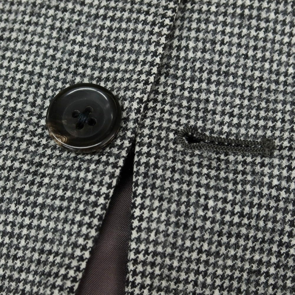 【中古】エストネーション ESTNATION ウール ハウンドトゥース 2つボタンスーツ グレー【 48 】【 状態ランクB 】【 メンズ 】