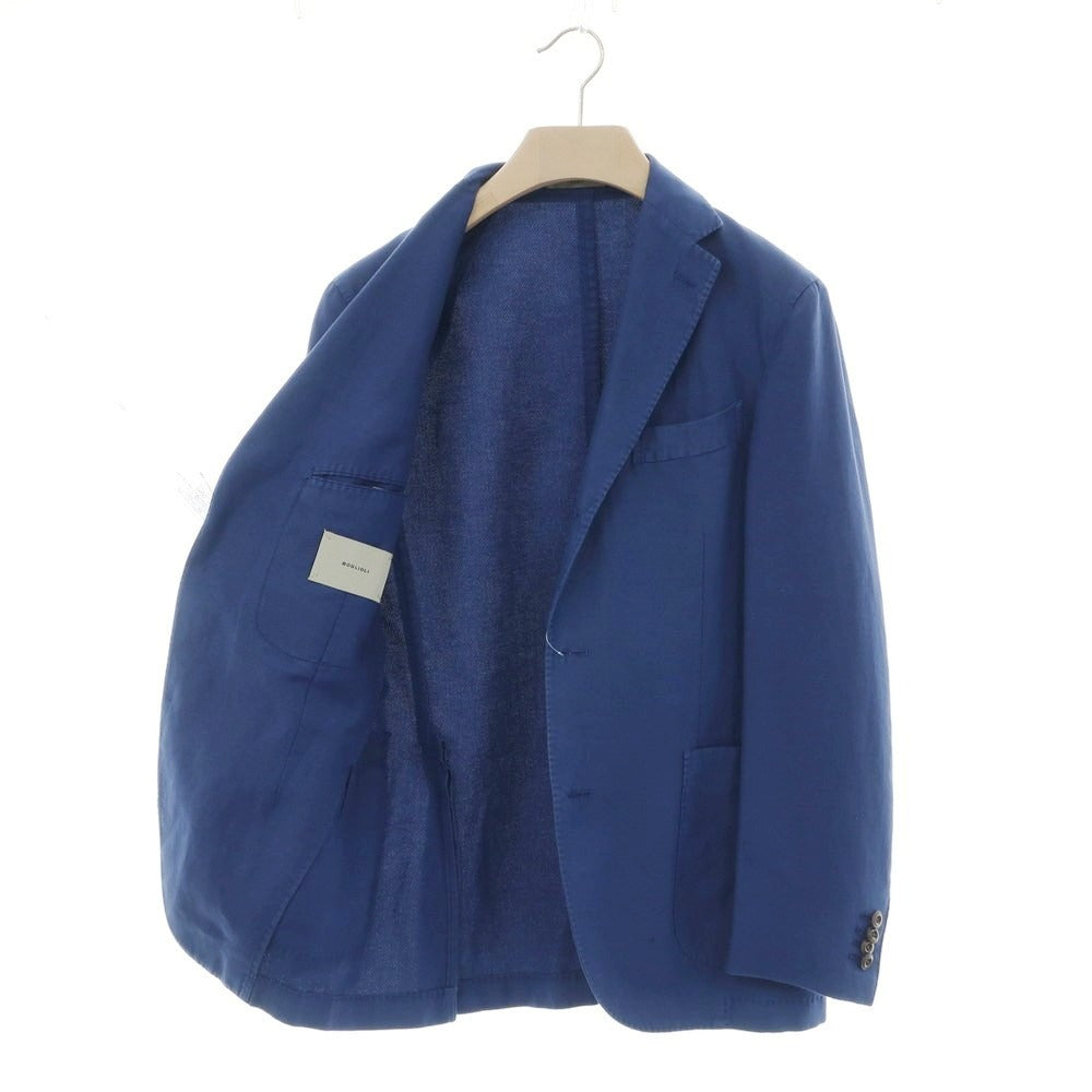 【中古】ボリオリ BOGLIOLI COAT コットンリネン テーラードジャケット ブルー【 44 】【 状態ランクC 】【 メンズ 】
