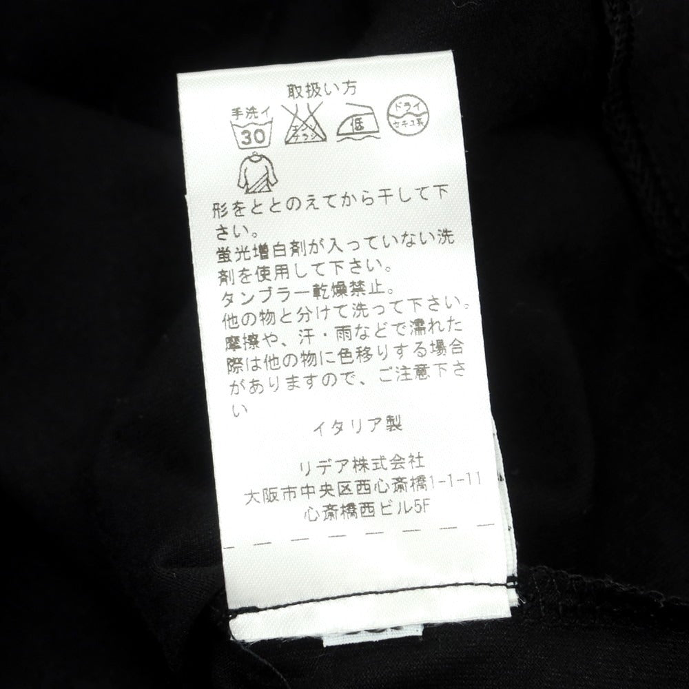 【中古】クルチアーニ CRUCIANI ストレッチ コットン クルーネック 半袖Tシャツ ブラック【 46 】【 状態ランクA 】【 メンズ 】