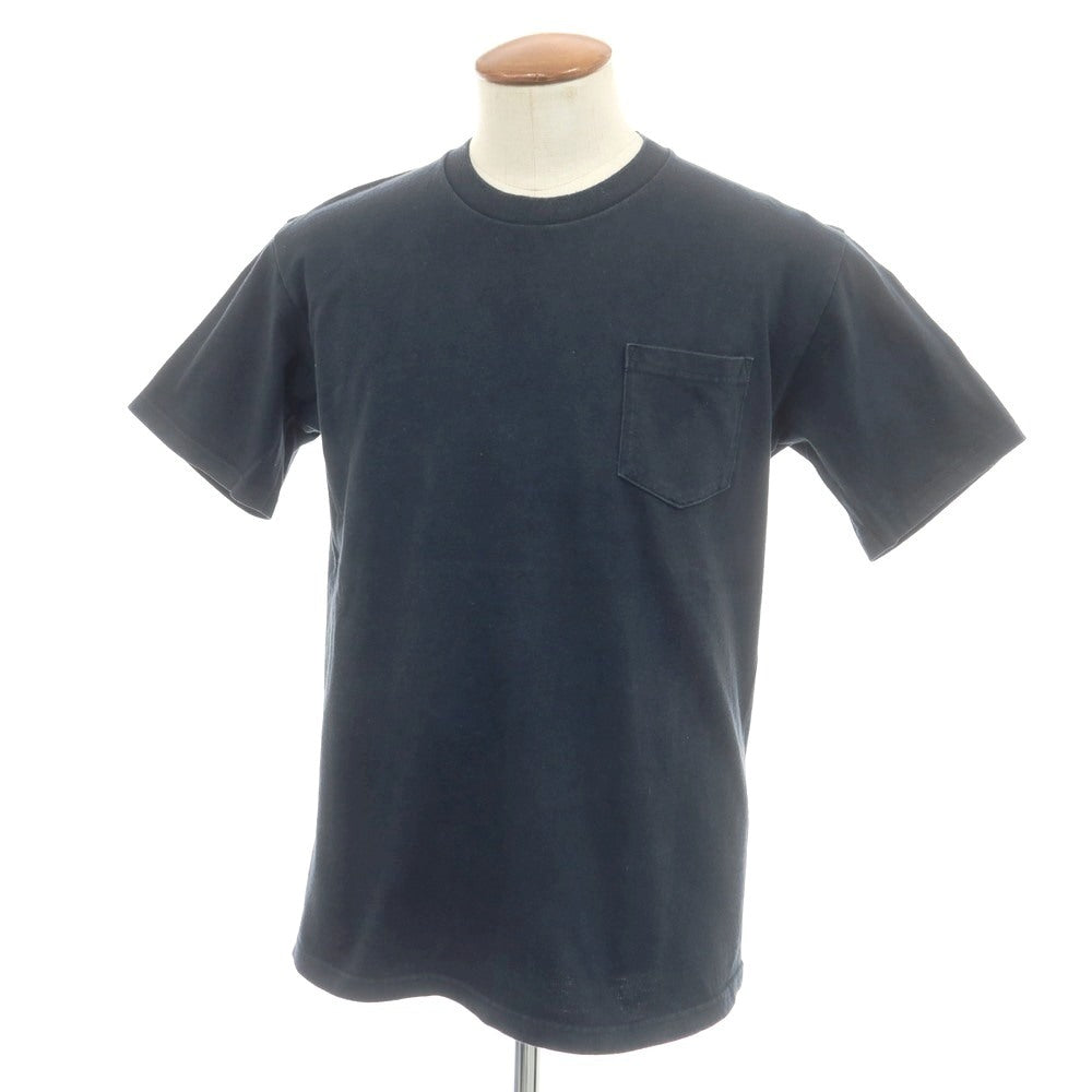 【中古】アナトミカ ANATOMICA コットン クルーネック ポケット 半袖Tシャツ ネイビー【 M 】【 状態ランクC 】【 メンズ 】