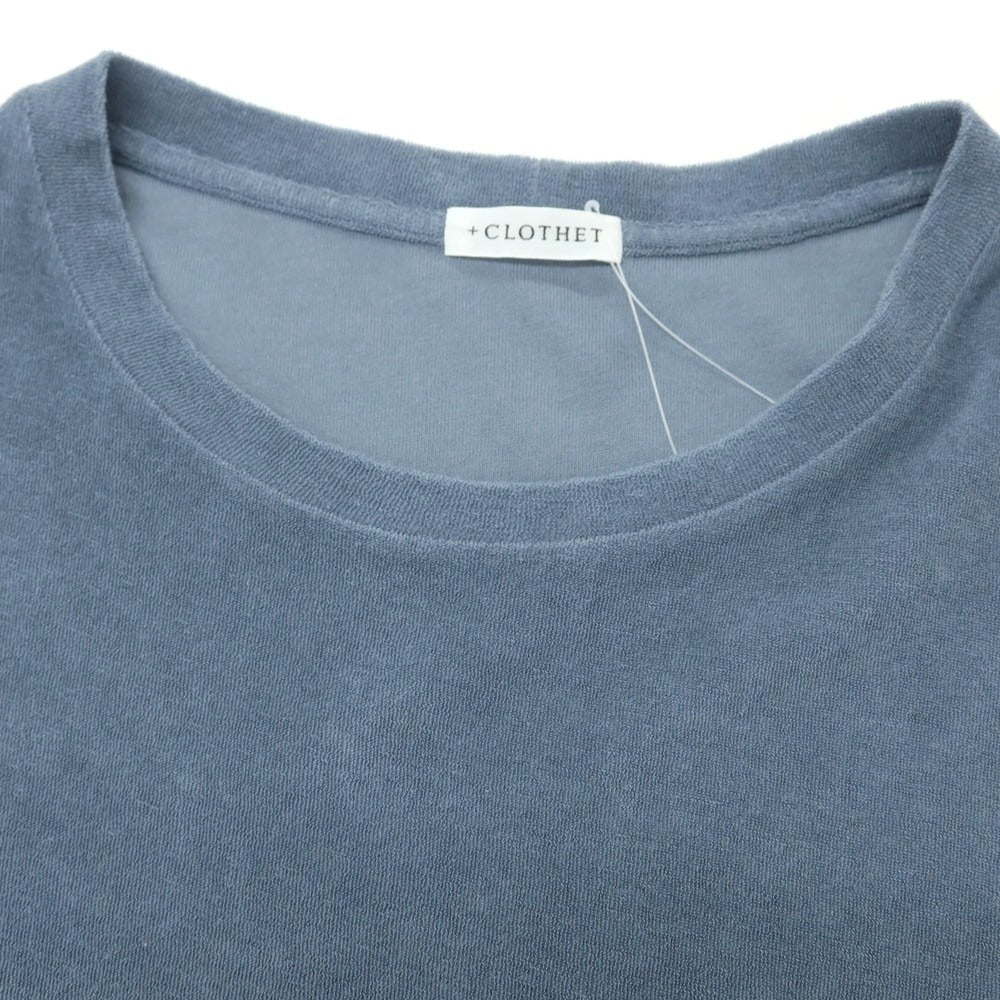 【中古】クロスクローゼット crossclothet コットン パイル クルーネック ポケット 半袖Tシャツ ブルー系【 2 】【 状態ランクC 】【 メンズ 】