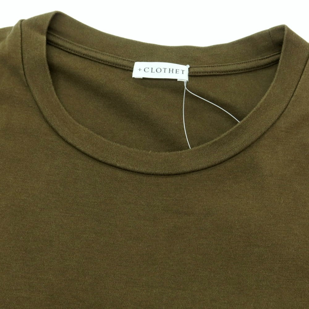 【中古】クロスクローゼット crossclothet コットン クルーネック ポケット 半袖Tシャツ オリーブ【 2 】【 状態ランクB 】【 メンズ 】
