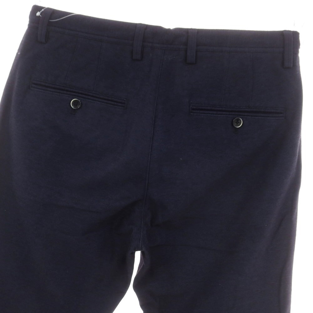 【中古】ソリード SOLIDO コットン系 ジャージー イージースラックスパンツ ネイビー【 表記なし(L位) 】【 状態ランクB 】【 メンズ 】