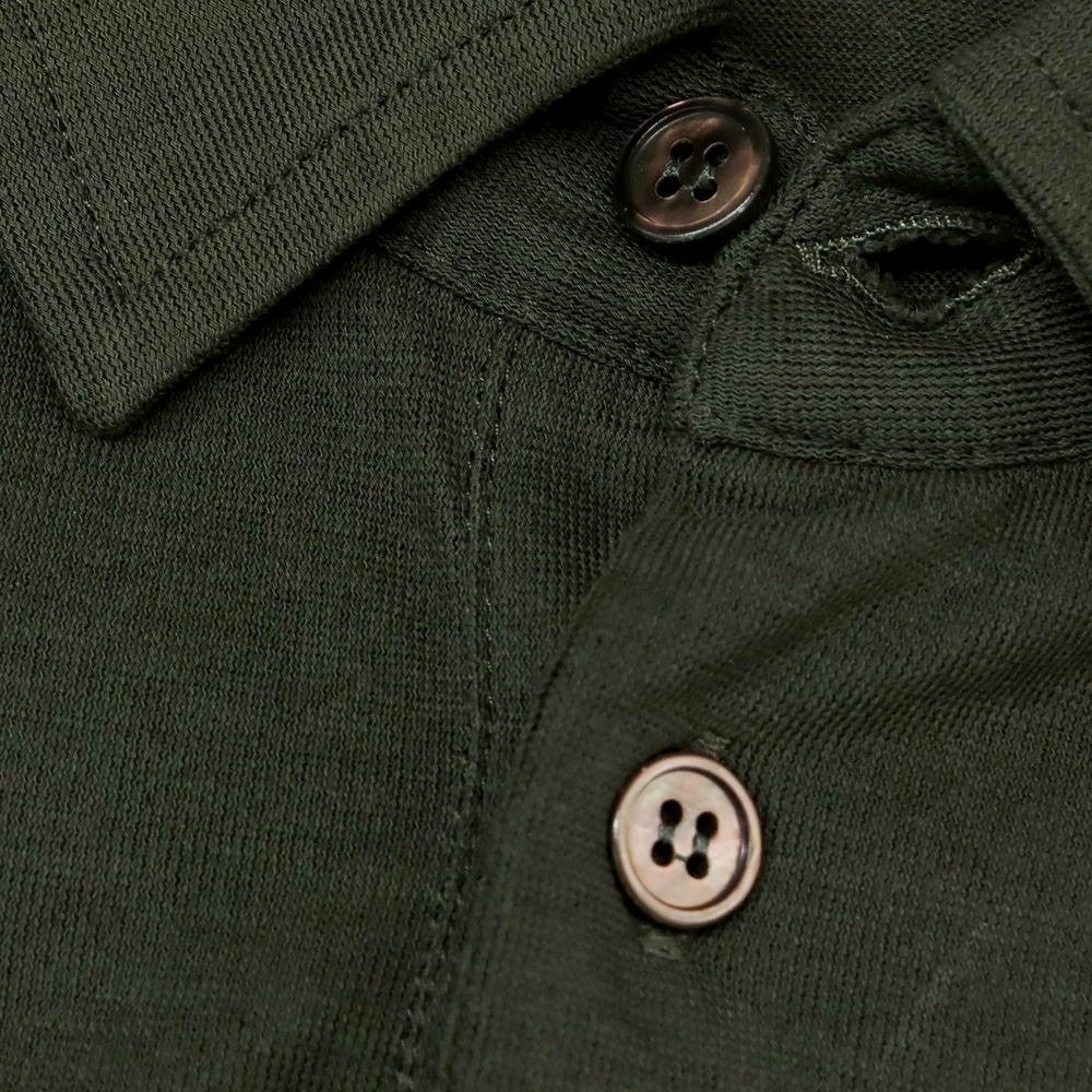 【中古】ザノーネ ZANONE アイスコットン 半袖ポロシャツ ダークオリーブ【 46 】【 状態ランクA 】【 メンズ 】