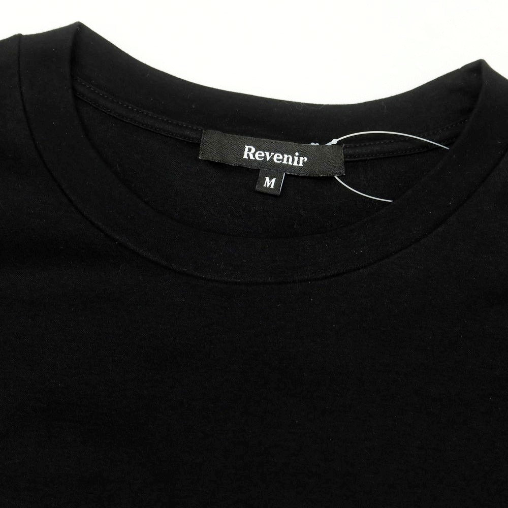 【中古】リブニール Revenir コットン クルーネック 半袖Tシャツ ブラック【 M 】【 状態ランクB 】【 メンズ 】