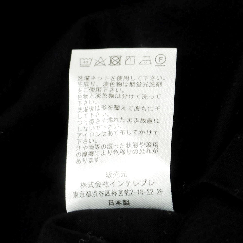 【中古】リブニール Revenir コットン クルーネック 半袖Tシャツ ブラック【 M 】【 状態ランクB 】【 メンズ 】