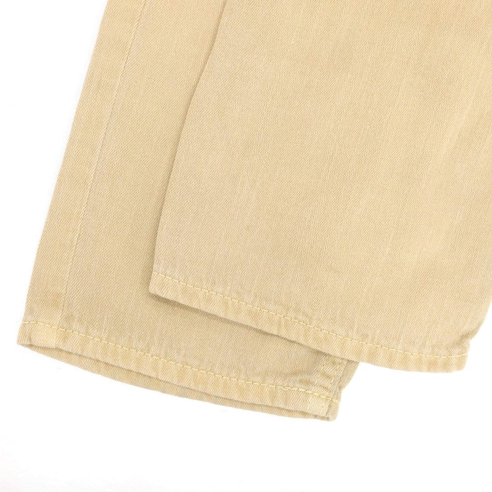 【中古】ヤヌーク YANUK ストレッチ コットンレーヨンリネン イージー 5ポケットパンツ ベージュ【 S 】【 状態ランクB 】【 メンズ 】