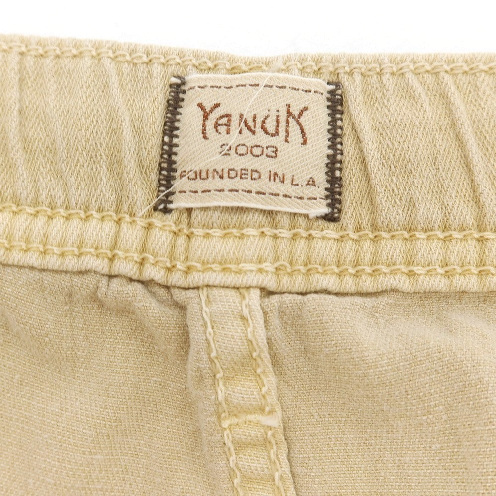 【中古】ヤヌーク YANUK ストレッチ コットンレーヨンリネン イージー 5ポケットパンツ ベージュ【 S 】【 状態ランクB 】【 メンズ 】