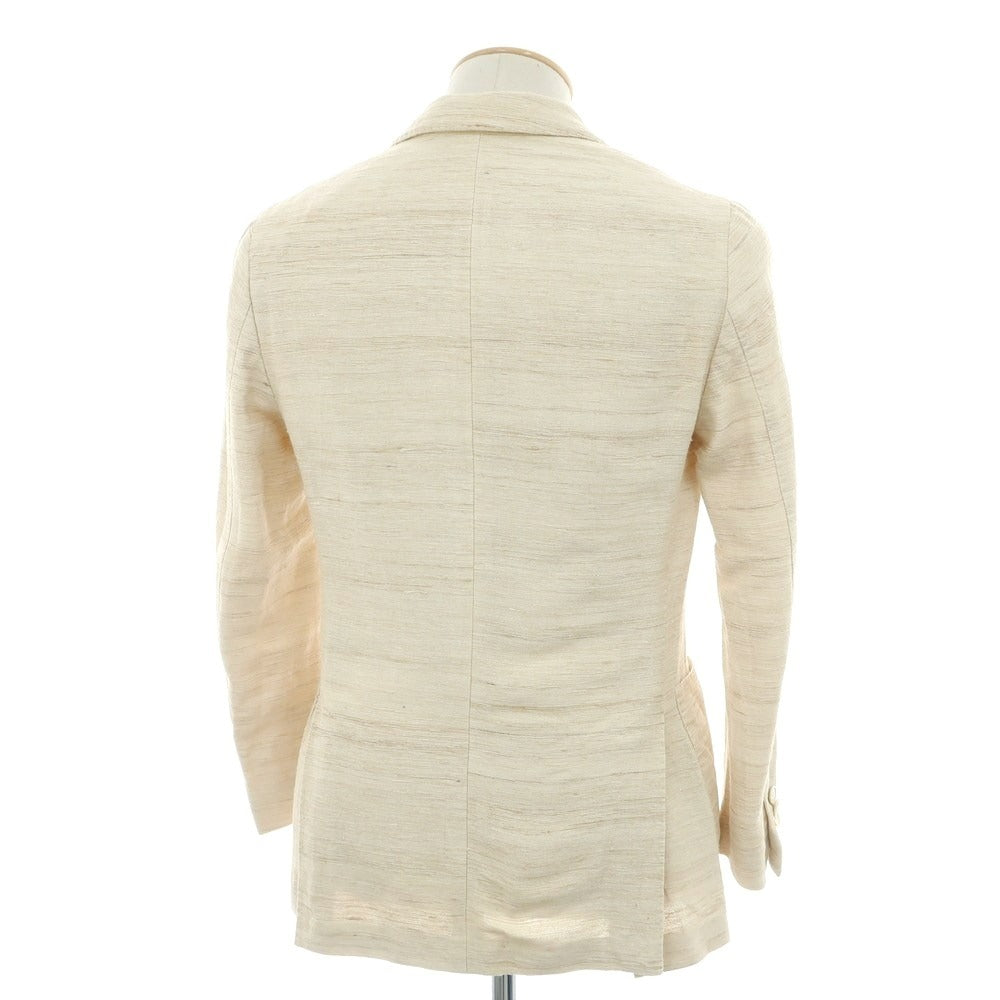 【中古】ラルディーニ LARDINI シルク カジュアルジャケット ベージュ【 42 】【 状態ランクB 】【 メンズ 】