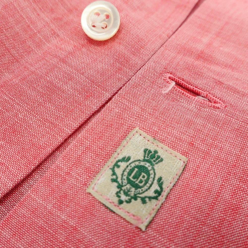 【中古】ルイジボレッリ ラグジュアリーヴィンテージ LUIGIBORRELLI LUXURY VINTAGE コットン ホリゾンタルカラー ドレスシャツ ピンク【 37 】【 状態ランクB 】【 メンズ 】
