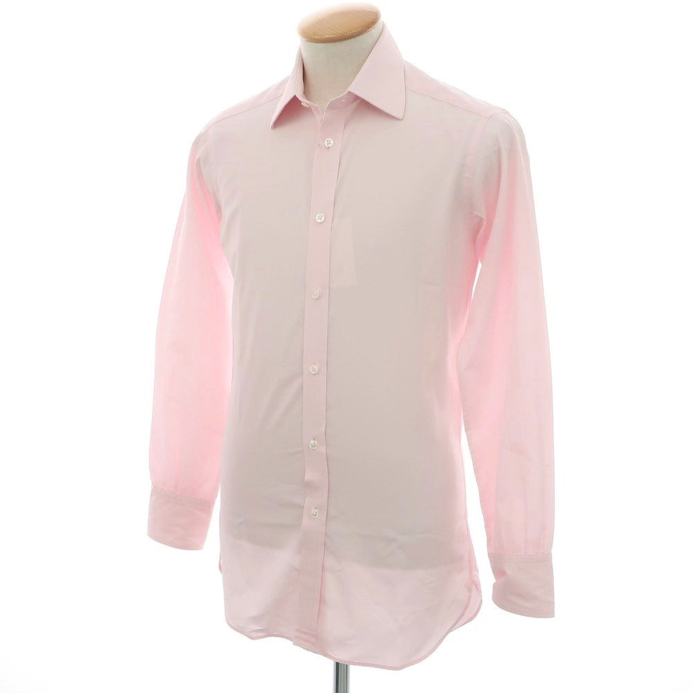 【中古】ターンブル&アッサー Turnbull & Asser コットン レギュラーカラー ドレスシャツ ライトピンク【 37 】【 状態ランクC 】【 メンズ 】