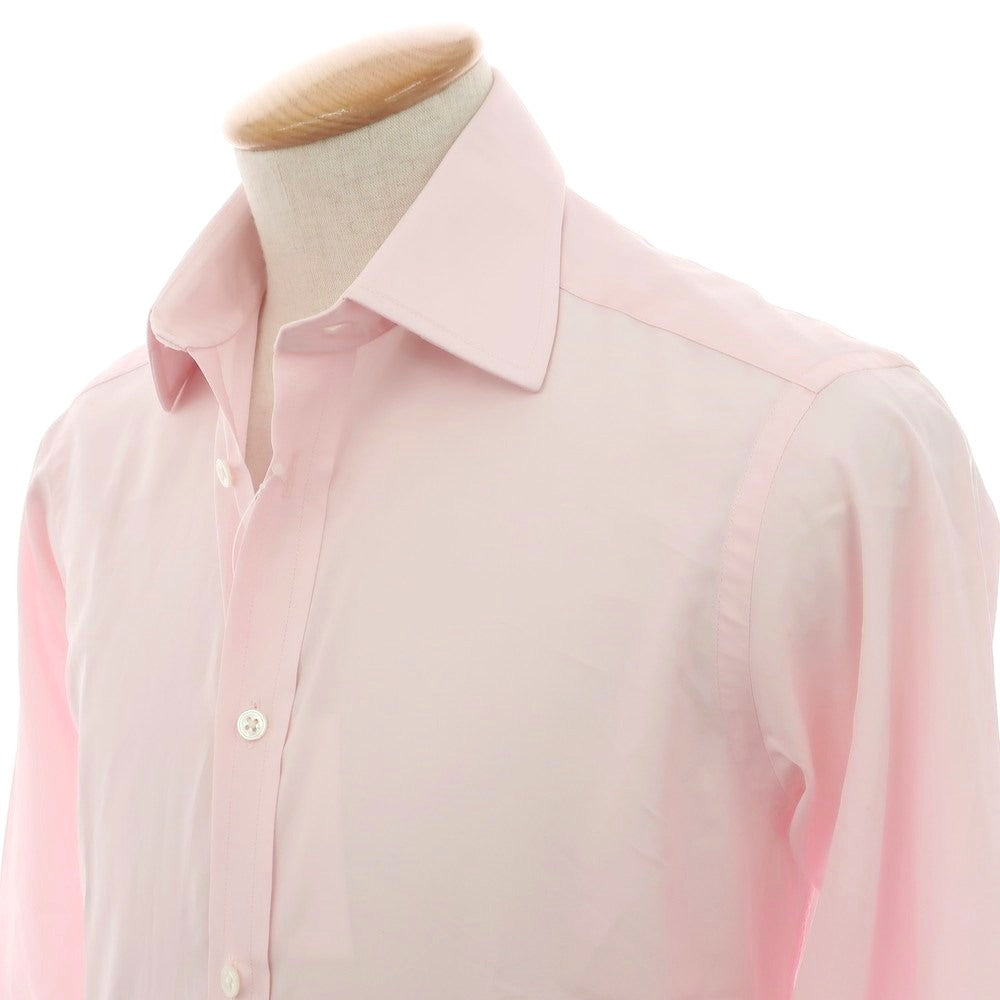 【中古】ターンブル&アッサー Turnbull & Asser コットン レギュラーカラー ドレスシャツ ライトピンク【 37 】【 状態ランクC 】【 メンズ 】