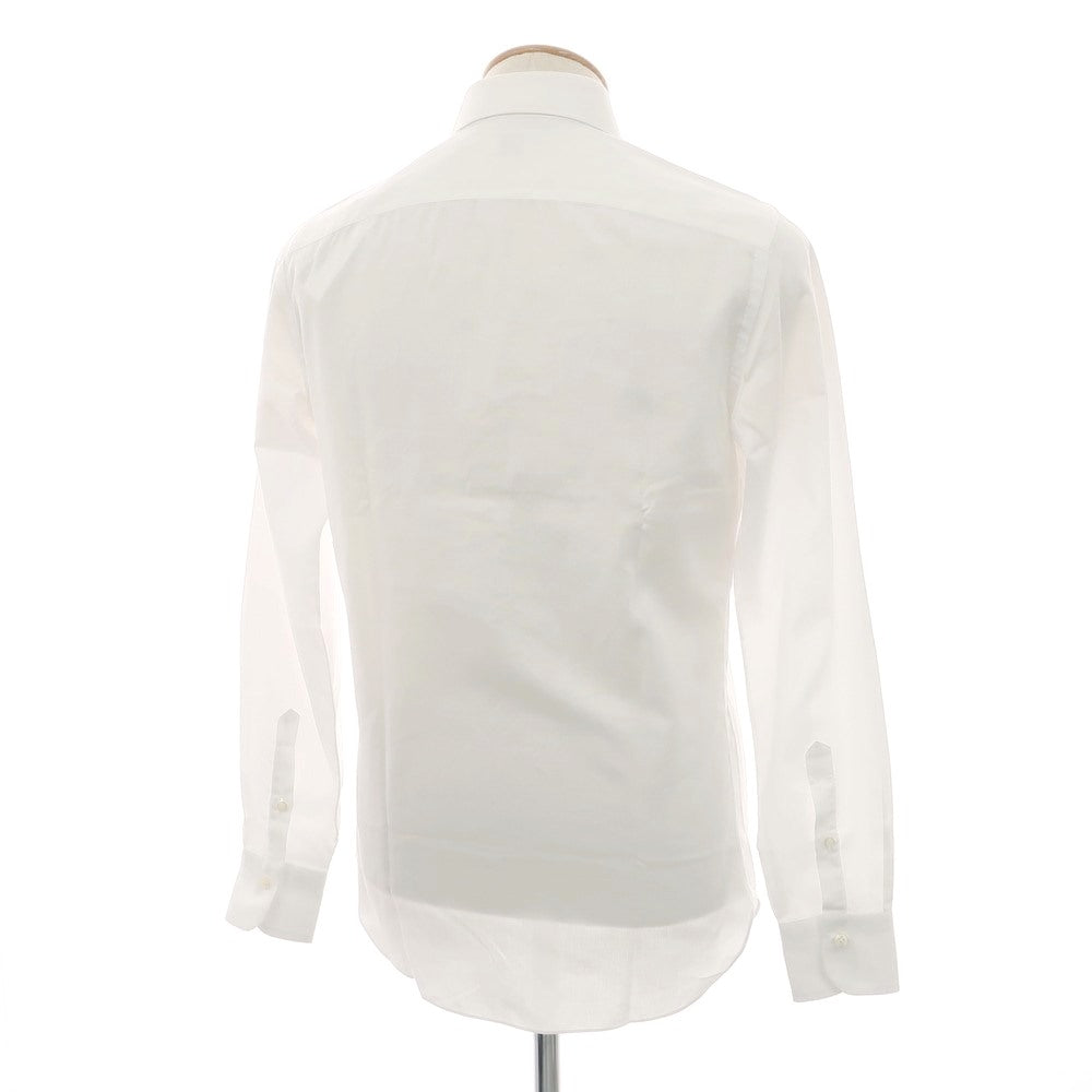 【中古】ボリエッロ BORRIELLO コットン ワイドカラー ドレスシャツ ホワイト【 37 】【 状態ランクB 】【 メンズ 】