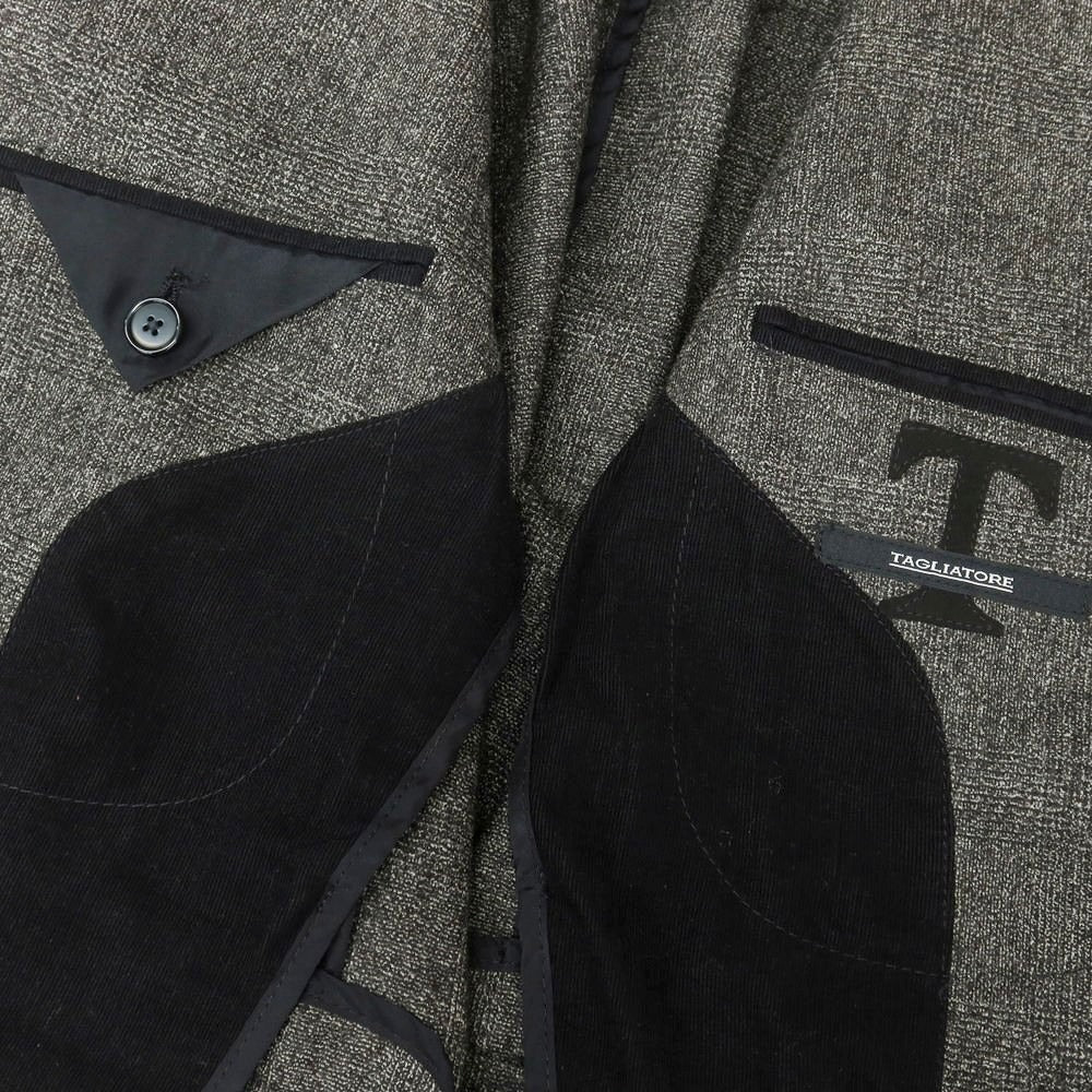 【中古】タリアトーレ TAGLIATORE ストレッチウール チェック 2つボタンスーツ ダークグレー【 48 】【 状態ランクC 】【 メンズ 】