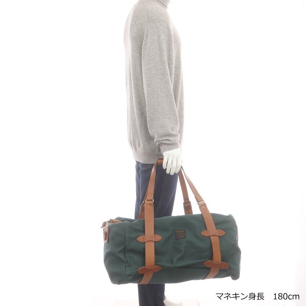 【中古】フィルソン FILSON ツイルコットン ボストンバッグ グリーンxライトブラウン【 状態ランクB 】【 メンズ 】