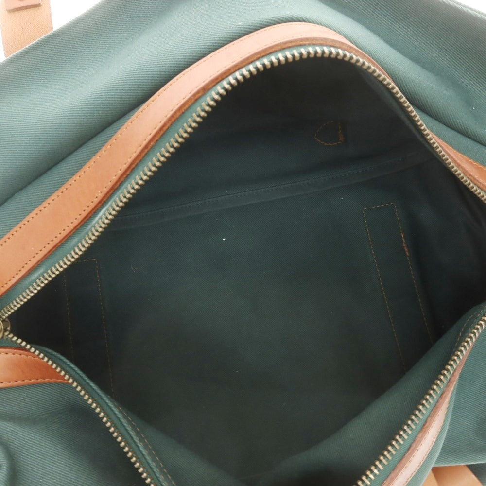【中古】フィルソン FILSON ツイルコットン ボストンバッグ グリーンxライトブラウン【 状態ランクB 】【 メンズ 】