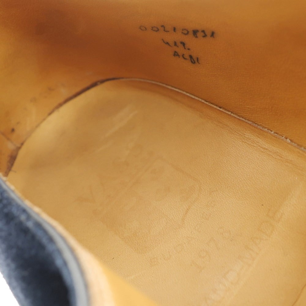 【中古】ヴァーシュ ヴォーシュ VASS スエード Uチップ ドレスシューズ ネイビー【 41 1/2 】【 状態ランクB 】【 メンズ 】