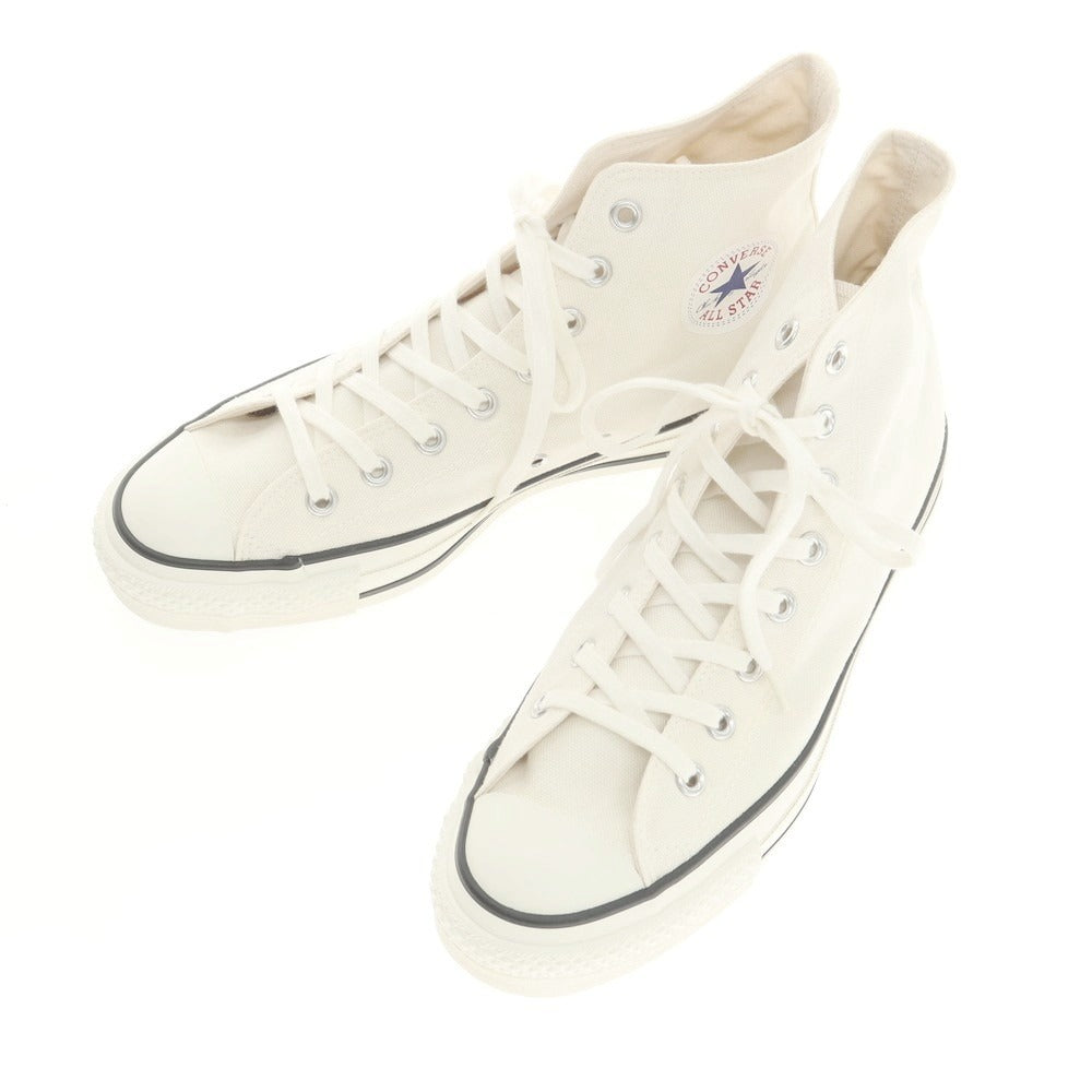 【中古】【未使用】コンバース CONVERSE MADE IN JAPAN オールスターHi スニーカー ホワイト【 9 】【 状態ランクS 】【 メンズ 】