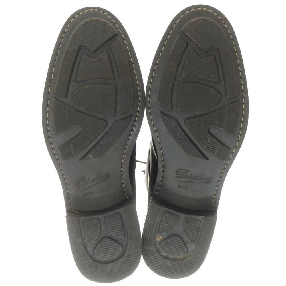 【中古】パラブーツ Paraboot GUITRY ストレートチップ ブーツ ブラック【 8 】【 状態ランクC 】【 メンズ 】
