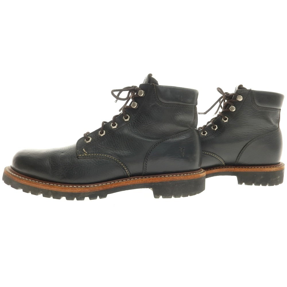 【中古】フライ ブーツ FRYE レザー ブーツワーク ブラック【 9 】【 状態ランクC 】【 メンズ 】