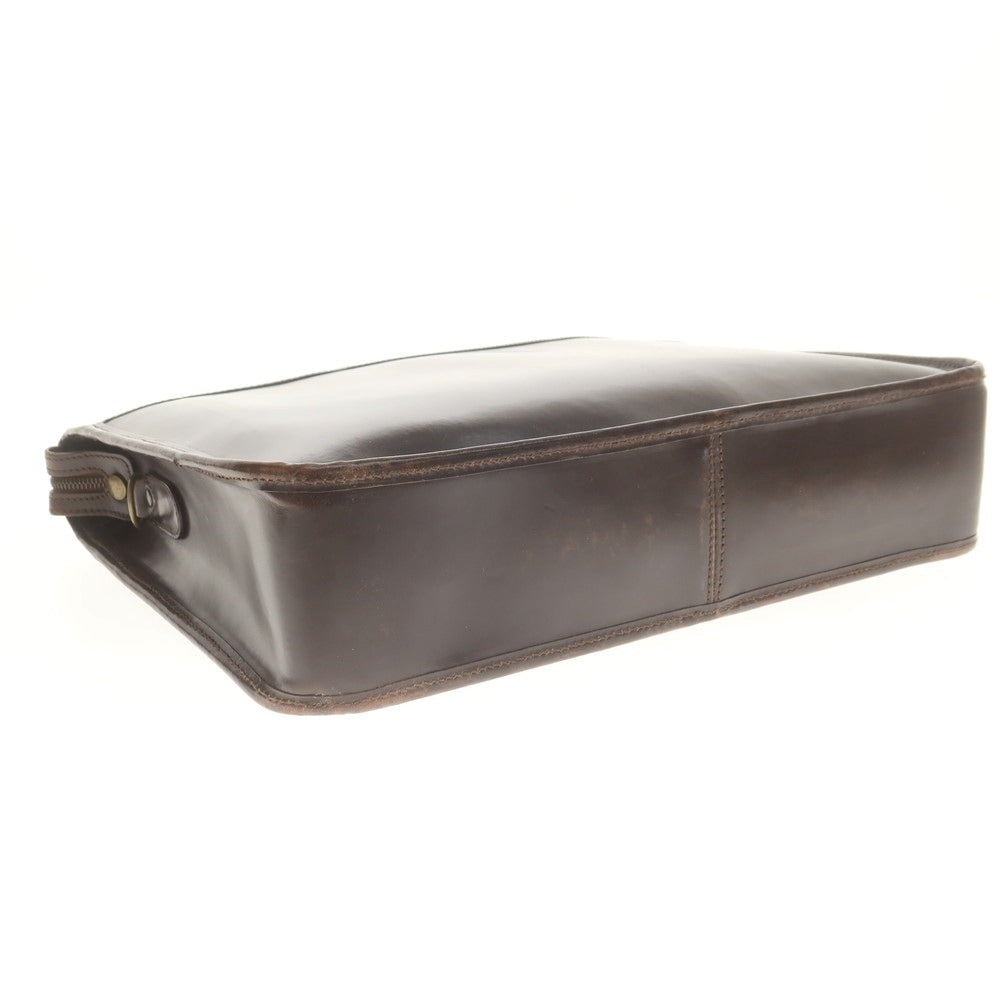 【中古】エッティンガー ETTINGER ブライドルレザー ブリーフケース ダークブラウン【 状態ランクC 】【 メンズ 】