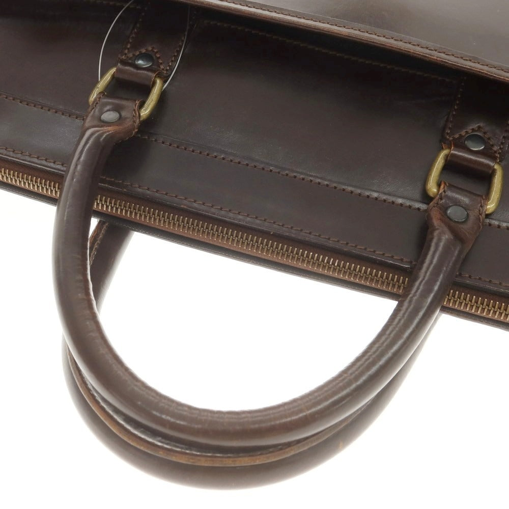 【中古】エッティンガー ETTINGER ブライドルレザー ブリーフケース ダークブラウン【 状態ランクC 】【 メンズ 】