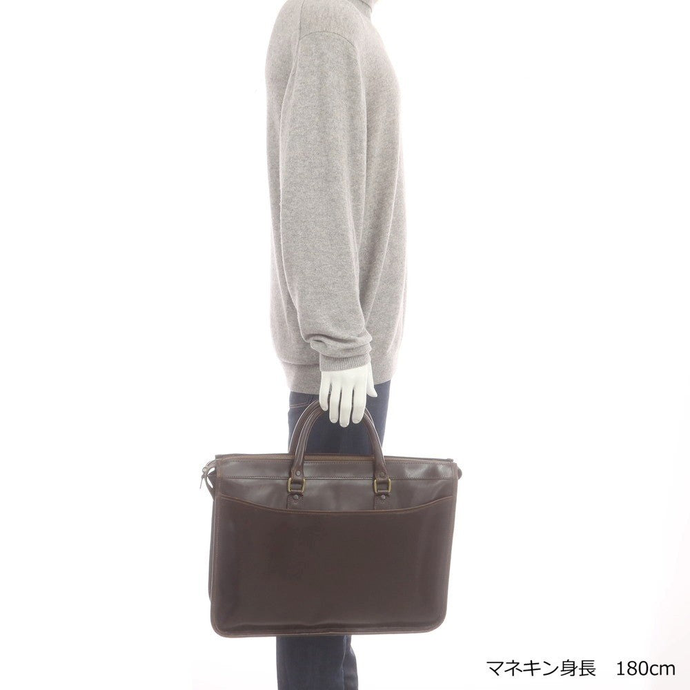 【中古】エッティンガー ETTINGER ブライドルレザー ブリーフケース ダークブラウン【 状態ランクC 】【 メンズ 】