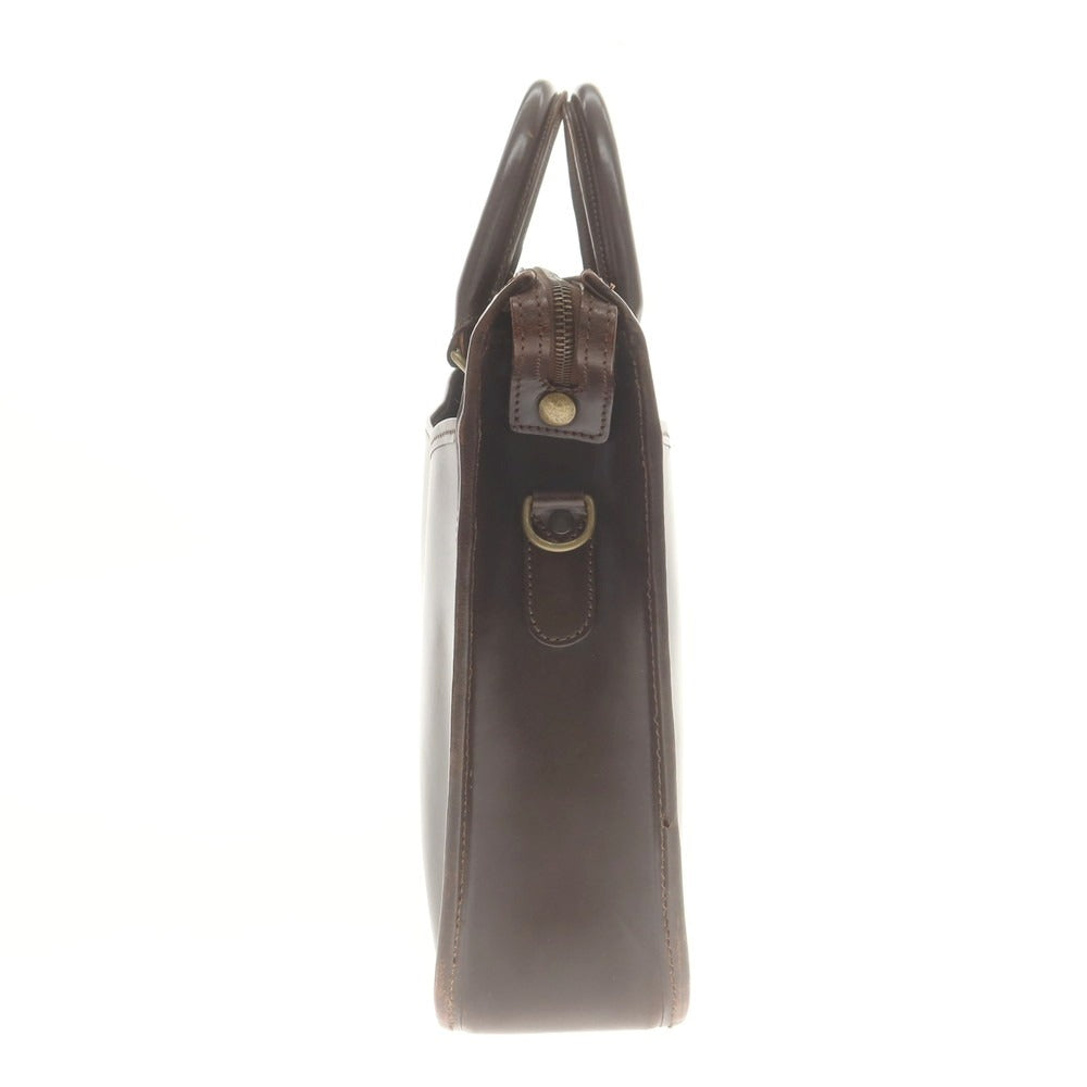 【中古】エッティンガー ETTINGER ブライドルレザー ブリーフケース ダークブラウン【 状態ランクC 】【 メンズ 】