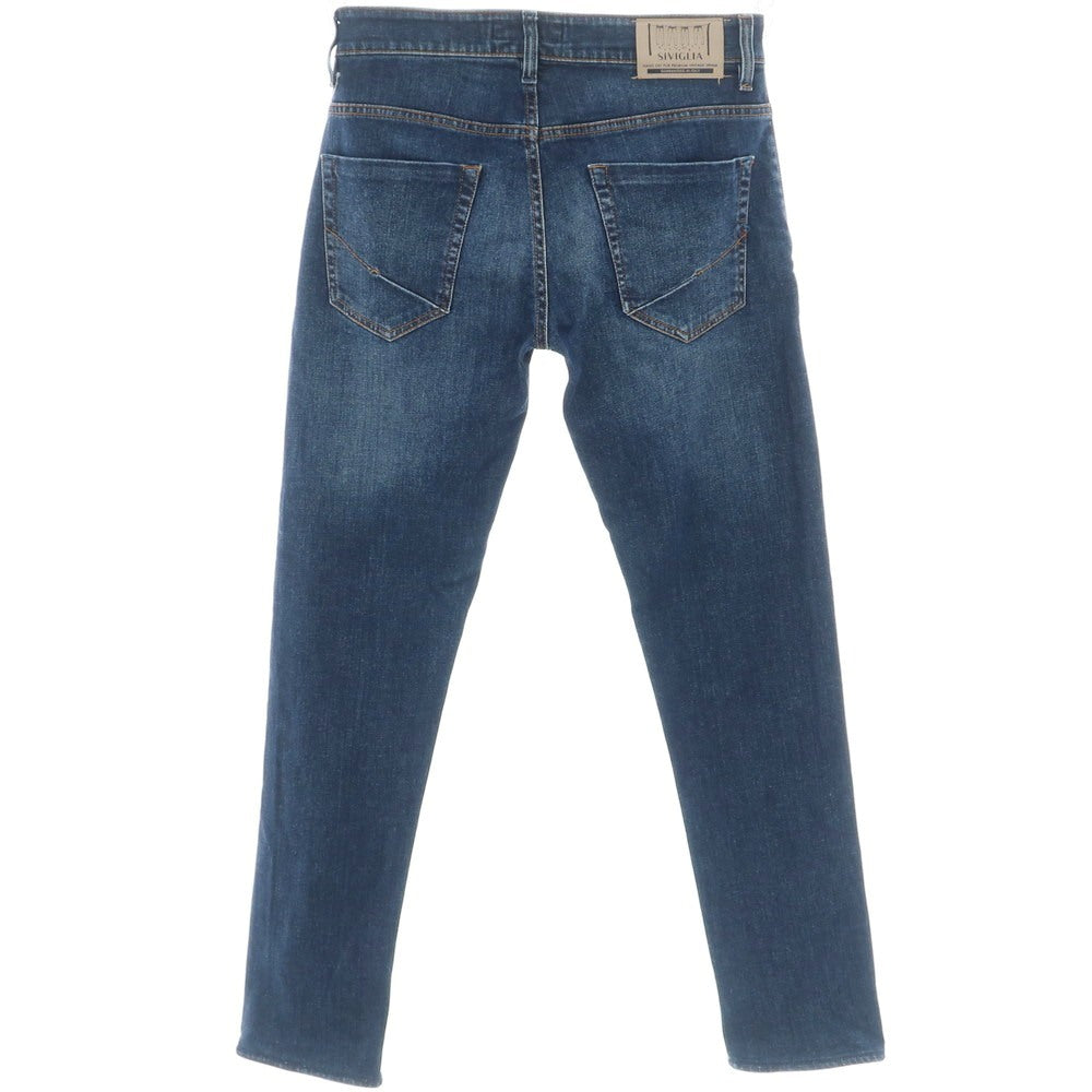 【中古】シビリア SIVIGLIA ストレッチ コットン ジーンズ デニムパンツ ネイビー【 32 】【 状態ランクB 】【 メンズ 】