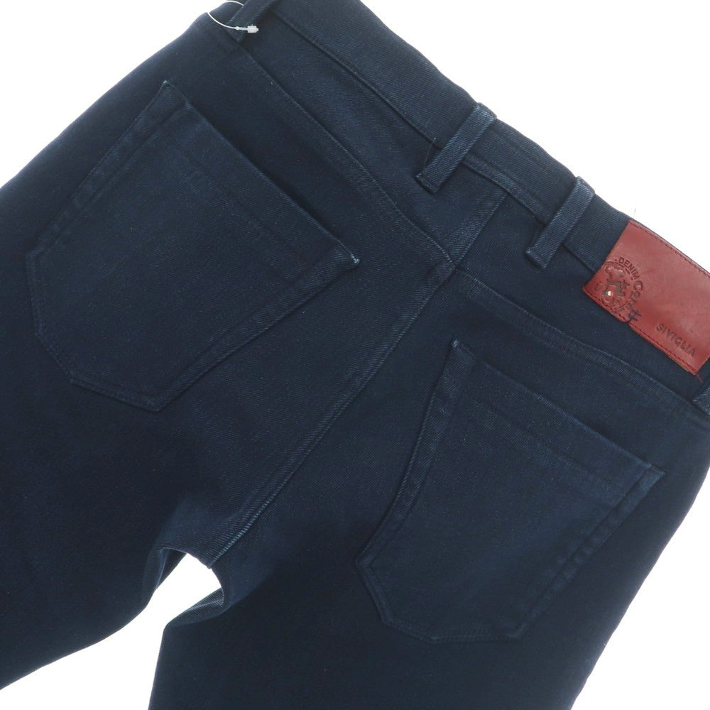 【中古】シビリア SIVIGLIA ストレッチ コットンポリエステルレーヨン デニムパンツ ネイビー【 32 】【 状態ランクB 】【 メンズ 】