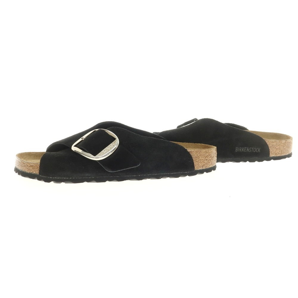 【中古】ビルケンシュトック BIRKENSTOCK Arosa Big Buckle スエード サンダル ブラック【 40 】【 状態ランクB 】【 メンズ 】
