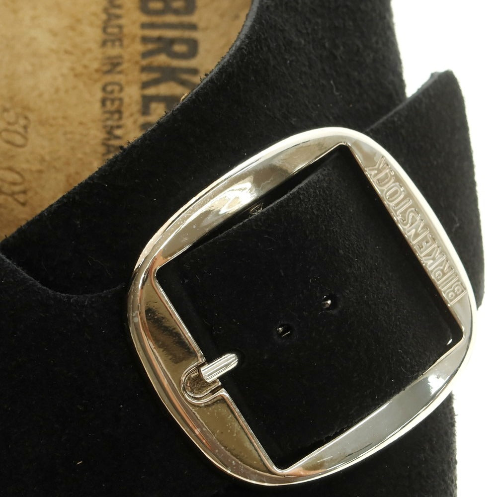 【中古】ビルケンシュトック BIRKENSTOCK Arosa Big Buckle スエード サンダル ブラック【 40 】【 状態ランクB 】【 メンズ 】