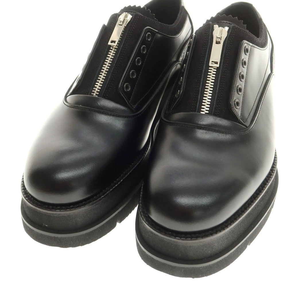 【中古】【未使用】フットザコーチャー foot the coacher レザーシューズ スニーカー ブラック【 7 】【 状態ランクS 】【 メンズ 】