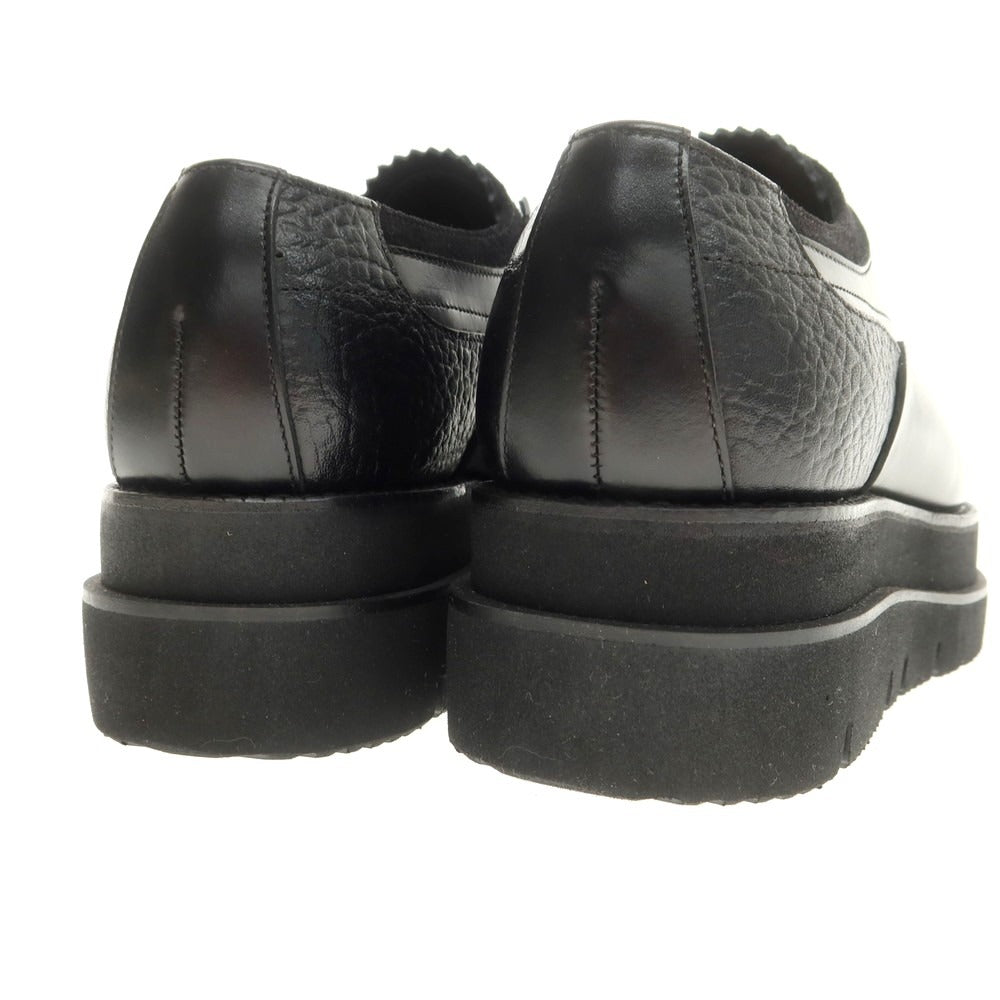 【中古】【未使用】フットザコーチャー foot the coacher レザーシューズ スニーカー ブラック【 7 】【 状態ランクS 】【 メンズ 】