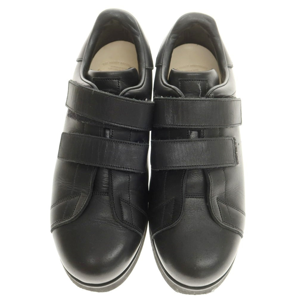 【中古】フットザコーチャー foot the coacher レザー ベルクロスニーカー ブラック【 7 】【 状態ランクB 】【 メンズ 】