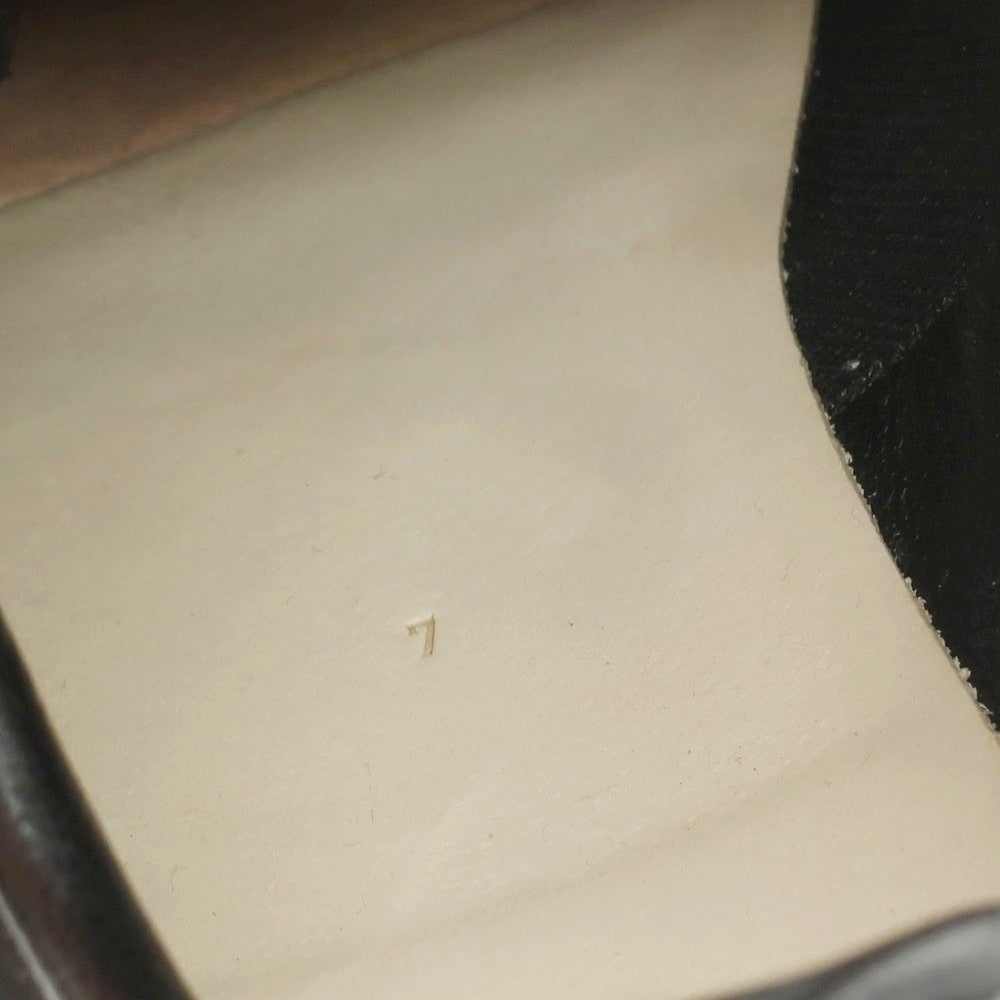 【中古】フットザコーチャー foot the coacher レザー ベルクロスニーカー ブラック【 7 】【 状態ランクB 】【 メンズ 】